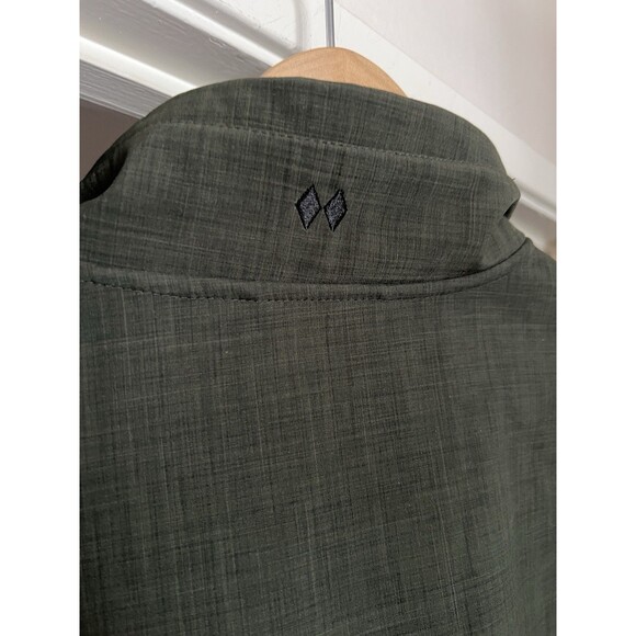 Black Diamond Double Diamond Softshell Jacket Olive Men’s L Full Zip Pockets - Picture 11 of 16